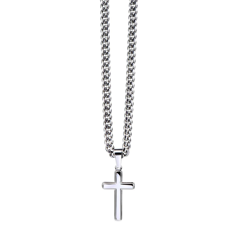 Personalized Graduating Senior Gifts for Him, Personalized Graduation Gift for Him, Graduation Gifts, Class of 2025, Graduate Gift, Artisan Cross Necklace on Cuban Chain