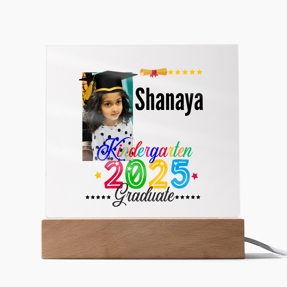 Personalized 2025 kindergarten graduate acrylic plaque. Kindergarten graduate gift, graduate gift