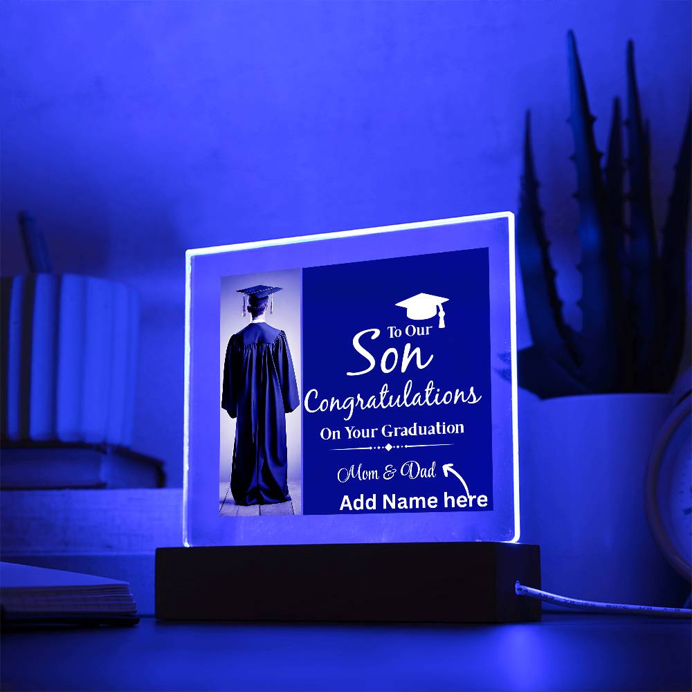 Personalize Printed Acrylic Plaque w/name. Graduate Senior Gift, Graduation Gift for Him, Graduation Gift of 2025, Graduate Gift