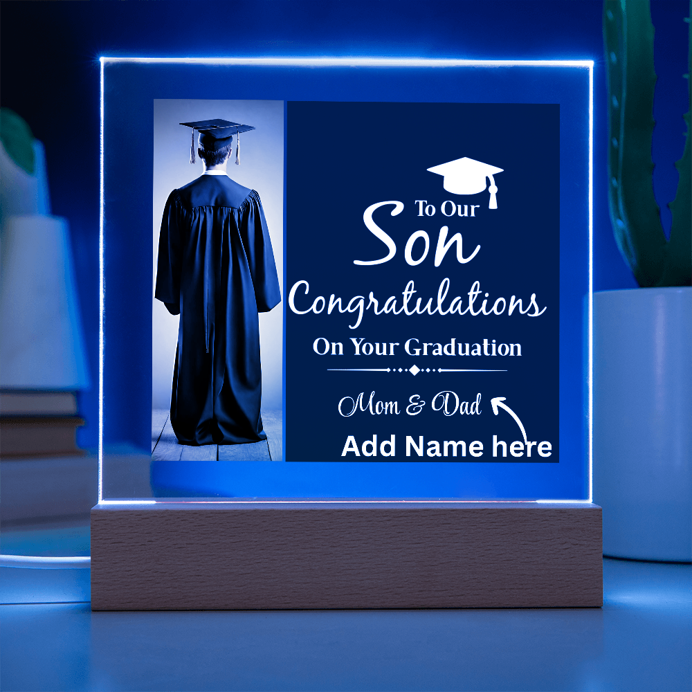 Personalize Printed Acrylic Plaque w/name. Graduate Senior Gift, Graduation Gift for Him, Graduation Gift of 2025, Graduate Gift