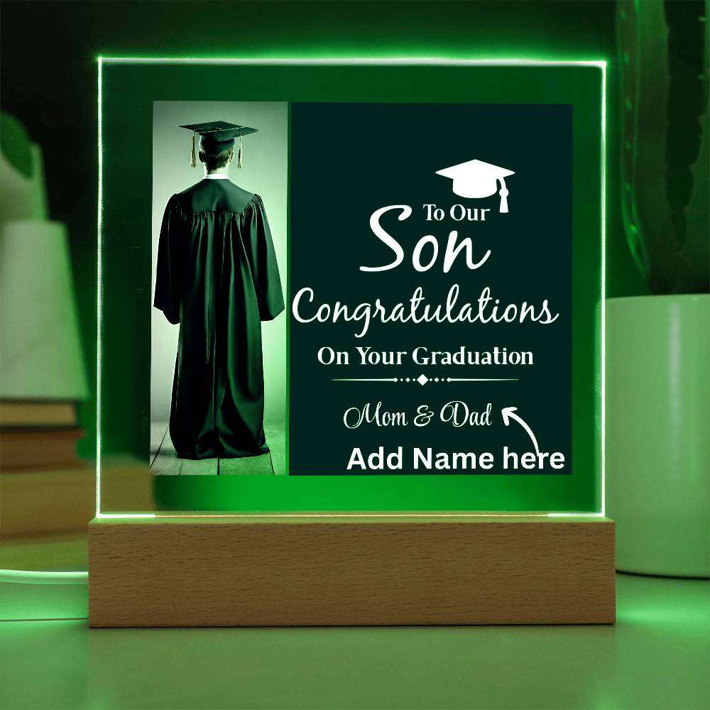 Personalize Printed Acrylic Plaque w/name. Graduate Senior Gift, Graduation Gift for Him, Graduation Gift of 2025, Graduate Gift