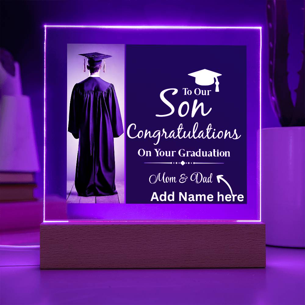Personalize Printed Acrylic Plaque w/name. Graduate Senior Gift, Graduation Gift for Him, Graduation Gift of 2025, Graduate Gift
