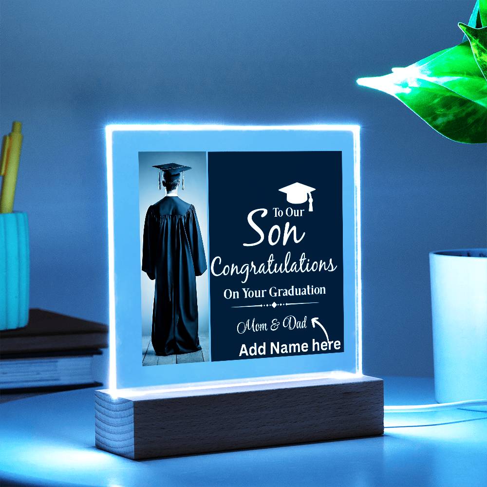 Personalize Printed Acrylic Plaque w/name. Graduate Senior Gift, Graduation Gift for Him, Graduation Gift of 2025, Graduate Gift