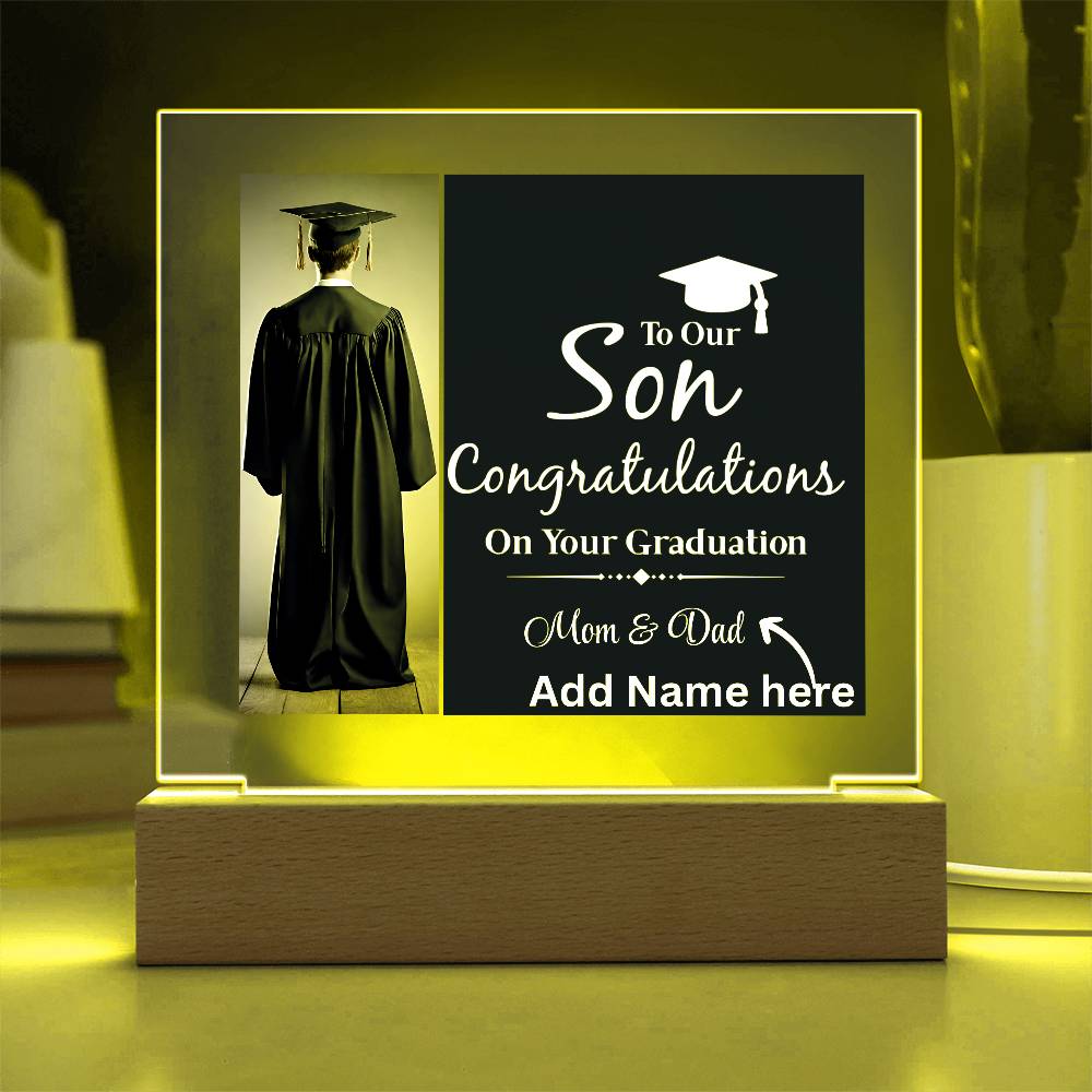 Personalize Printed Acrylic Plaque w/name. Graduate Senior Gift, Graduation Gift for Him, Graduation Gift of 2025, Graduate Gift