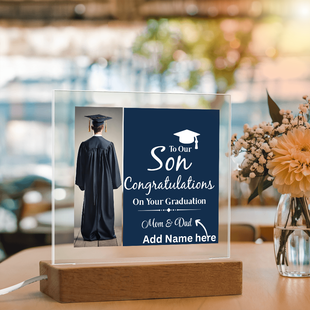 Personalize Printed Acrylic Plaque w/name. Graduate Senior Gift, Graduation Gift for Him, Graduation Gift of 2025, Graduate Gift