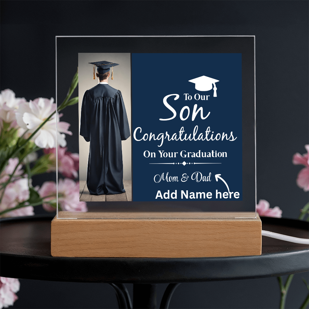 Personalize Printed Acrylic Plaque w/name. Graduate Senior Gift, Graduation Gift for Him, Graduation Gift of 2025, Graduate Gift