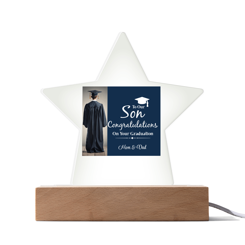 Personalize Printed Acrylic Star Plaque w/name. Graduate Senior Gift, Graduation Gift for Him, Graduation Gift of 202