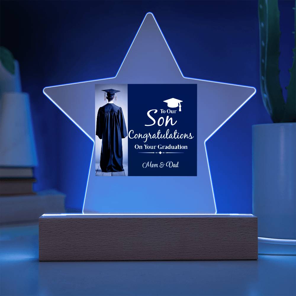 Personalize Printed Acrylic Star Plaque w/name. Graduate Senior Gift, Graduation Gift for Him, Graduation Gift of 202