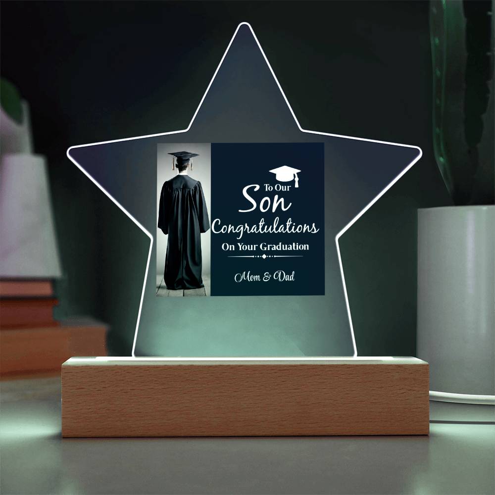 Personalize Printed Acrylic Star Plaque w/name. Graduate Senior Gift, Graduation Gift for Him, Graduation Gift of 202