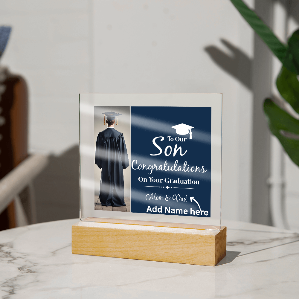 Personalize Printed Acrylic Plaque w/name. Graduate Senior Gift, Graduation Gift for Him, Graduation Gift of 2025, Graduate Gift
