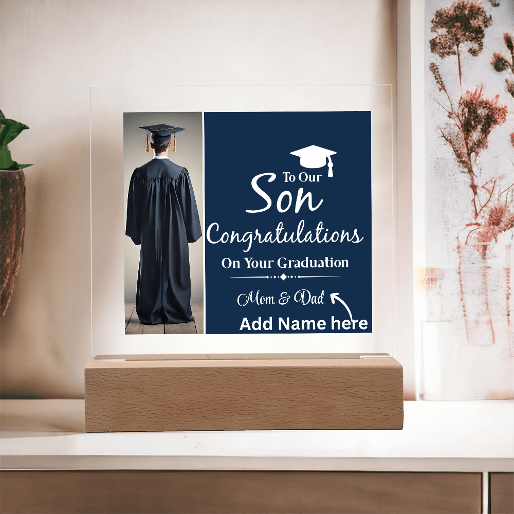 Personalize Printed Acrylic Plaque w/name. Graduate Senior Gift, Graduation Gift for Him, Graduation Gift of 2025, Graduate Gift