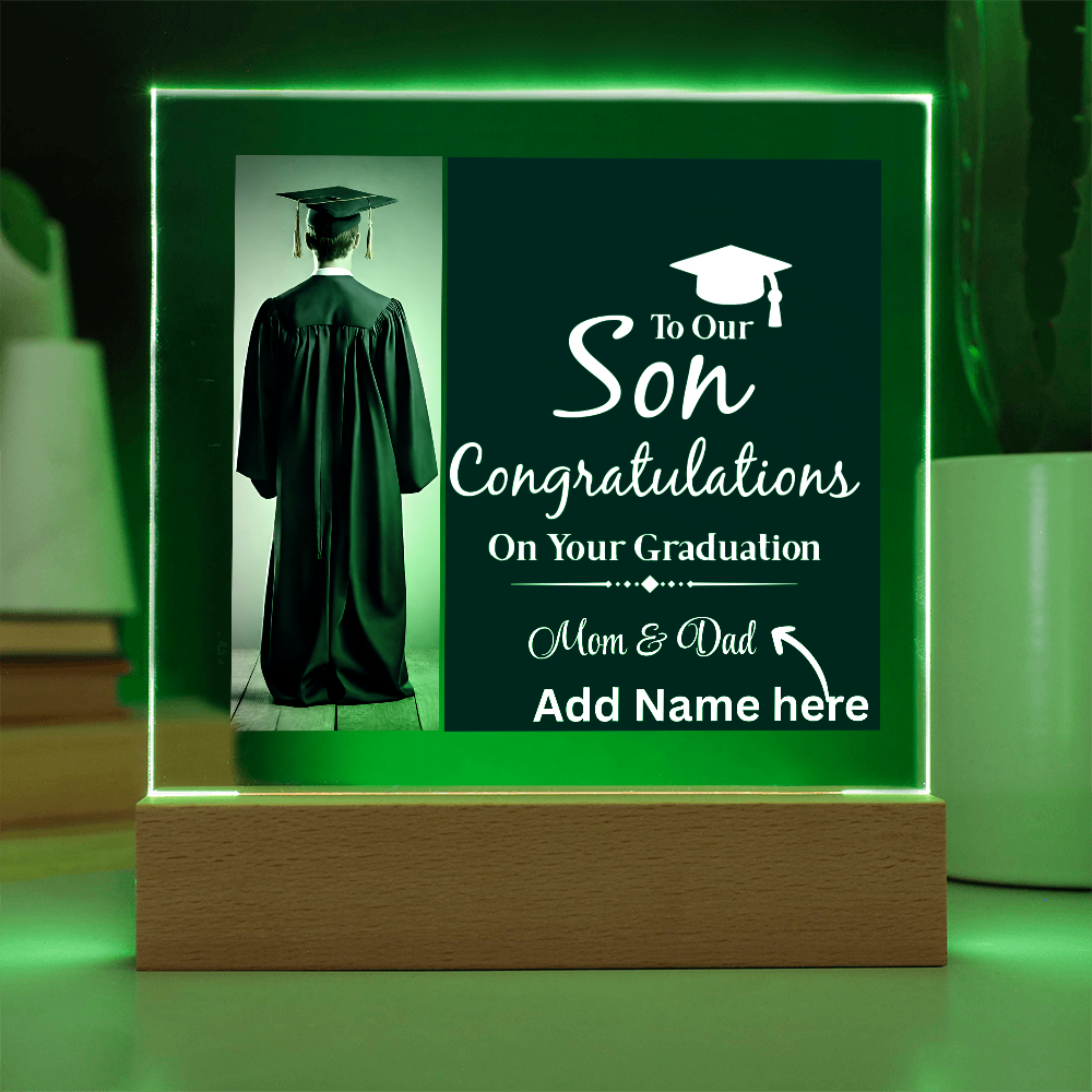 Personalize Printed Acrylic Plaque w/name. Graduate Senior Gift, Graduation Gift for Him, Graduation Gift of 2025, Graduate Gift