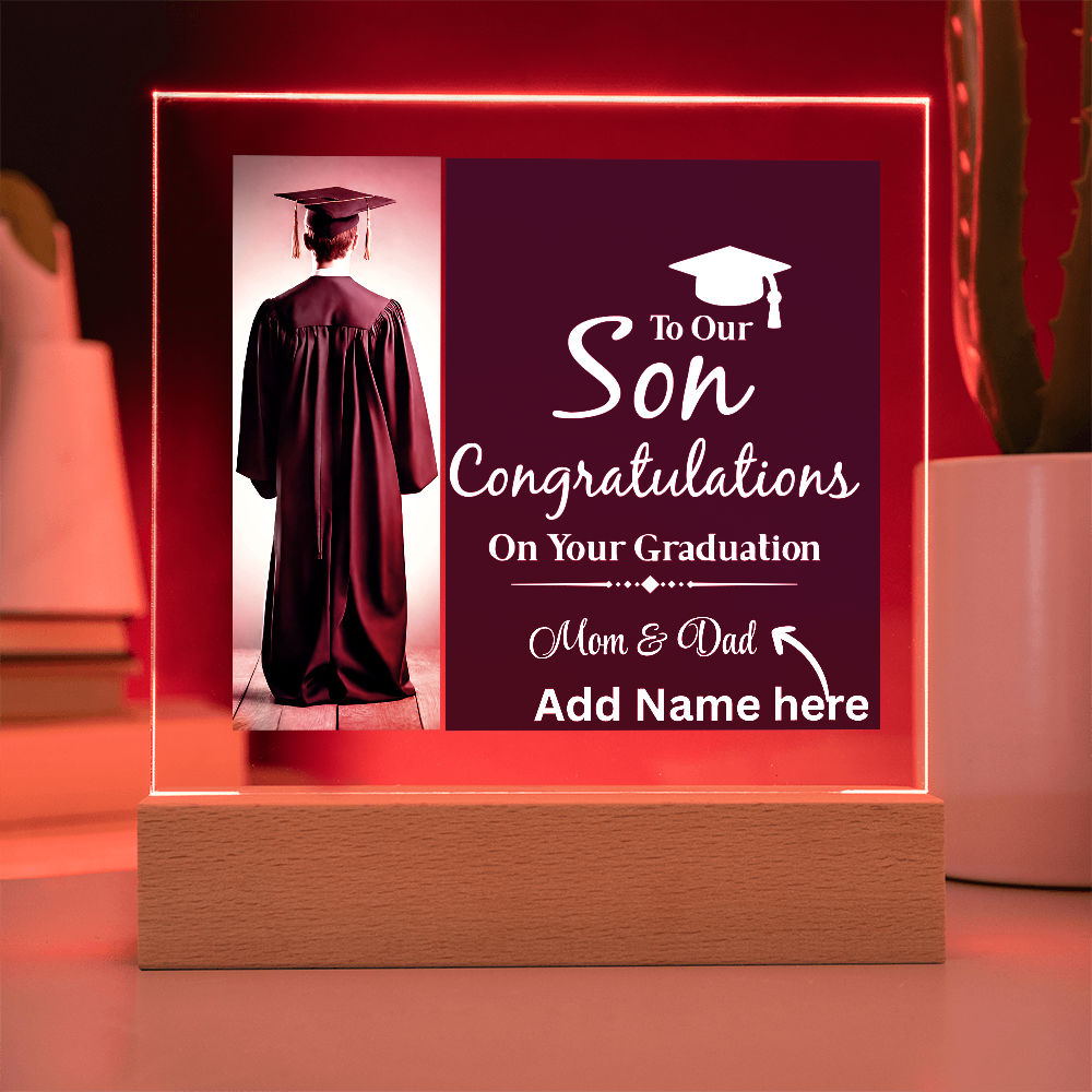 Personalize Printed Acrylic Plaque w/name. Graduate Senior Gift, Graduation Gift for Him, Graduation Gift of 2025, Graduate Gift