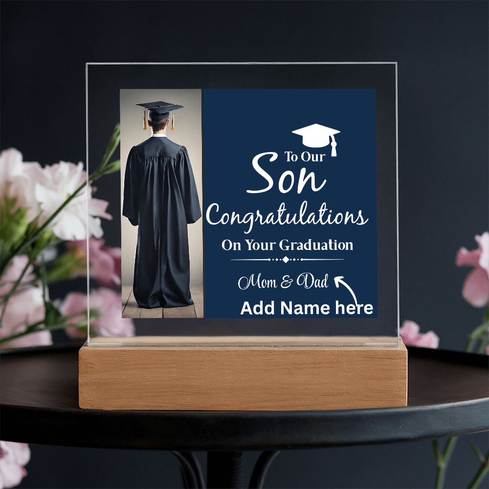 Personalize Printed Acrylic Plaque w/name. Graduate Senior Gift, Graduation Gift for Him, Graduation Gift of 2025, Graduate Gift