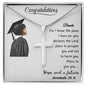 Personalized Graduating Senior Gifts for Girls, Personalized Graduation Gift for Her, Graduation Gifts, Class of 2025, Graduate Gift, Stainless Cross Necklace