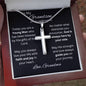 Grandson Confirmation Necklace, Confirmation Gift for him, Gift from Grandparents, Confirmation Necklace, Holy Confirmation Gift, Gift for Him, Baptism Gift, First Communion, Faith, Christening, Confirmation, Cross Necklace
