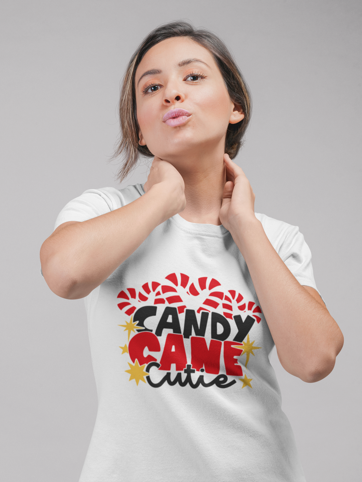 Candy Cane Cutie Unisex Garment-Dyed T-shirt