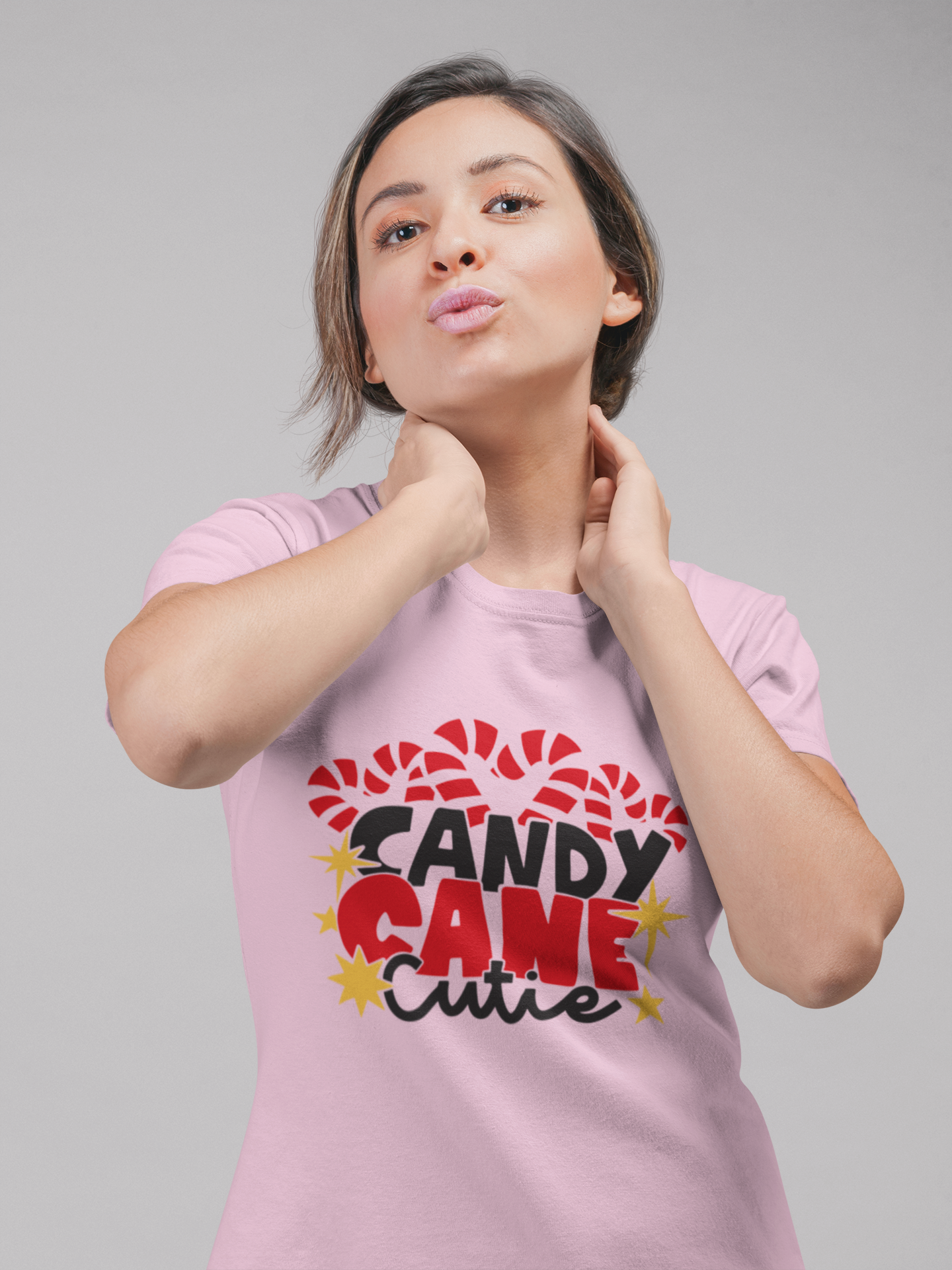 Candy Cane Cutie Unisex Garment-Dyed T-shirt
