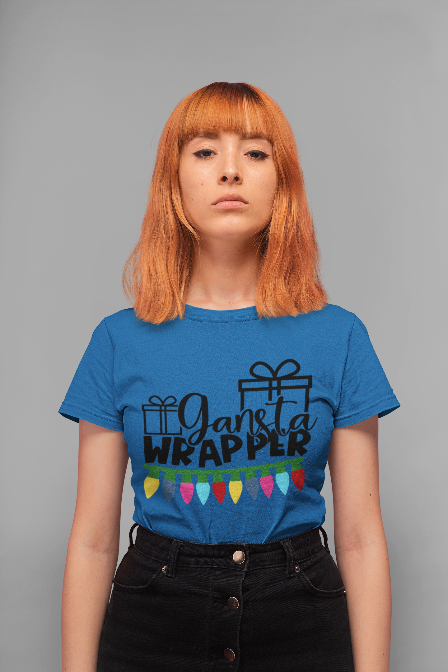 Gangsta Wrapper Christmas Unisex T-Shirt, Ugly Christmas shirt, Christmas shirts, womens shirts, funny t-shirt, xmas t shirts