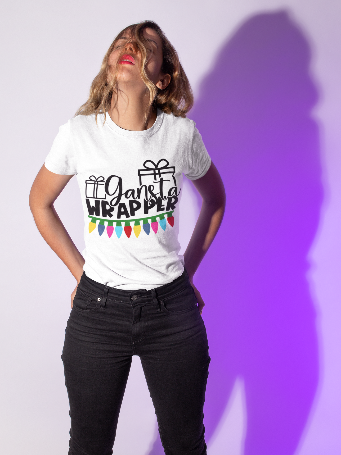 Gangsta Wrapper Christmas Unisex T-Shirt, Ugly Christmas shirt, Christmas shirts, womens shirts, funny t-shirt, xmas t shirts