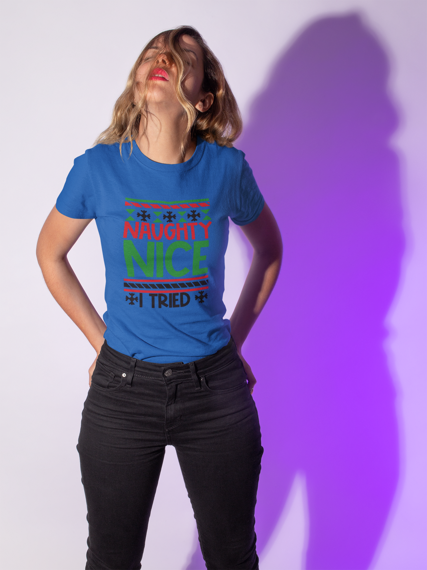 Naughty Nice I Tried Unisex Heavy Cotton Tee
