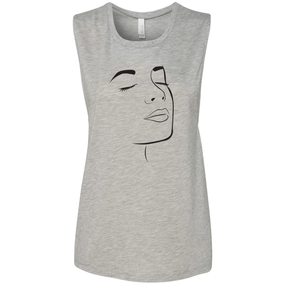 Lady Silhouette. Ladies' Flowy Muscle Tank