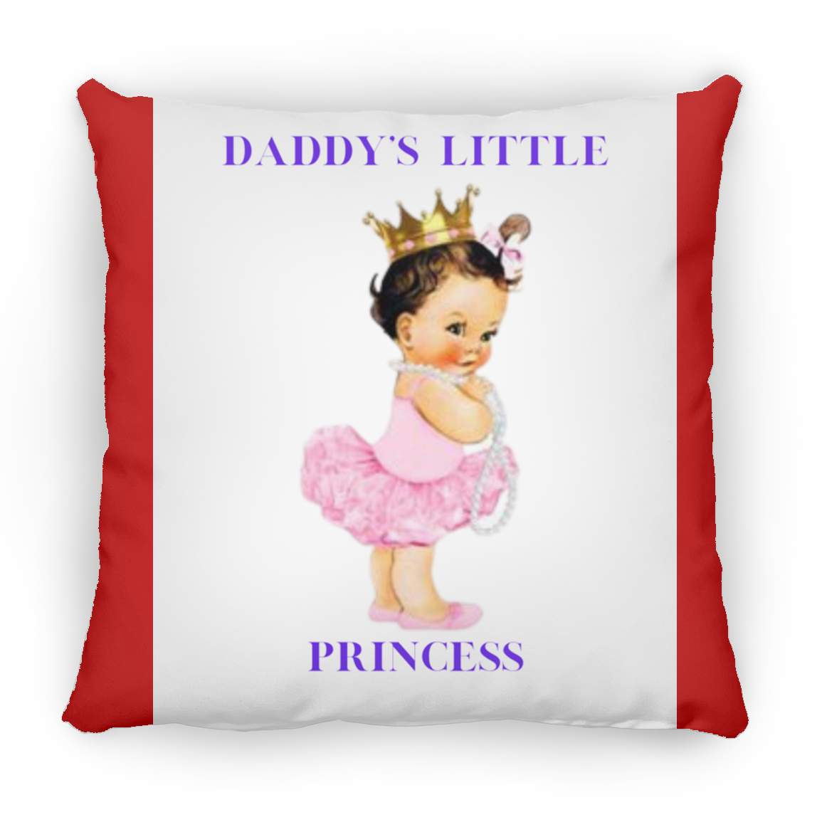 Daddy's Little Girl Large Square Pillow