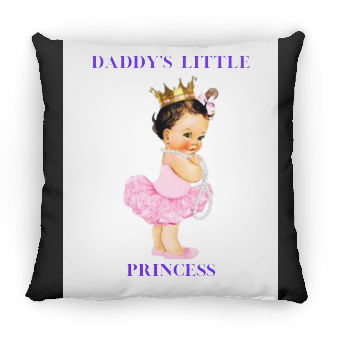 Daddy's Little Girl Large Square Pillow
