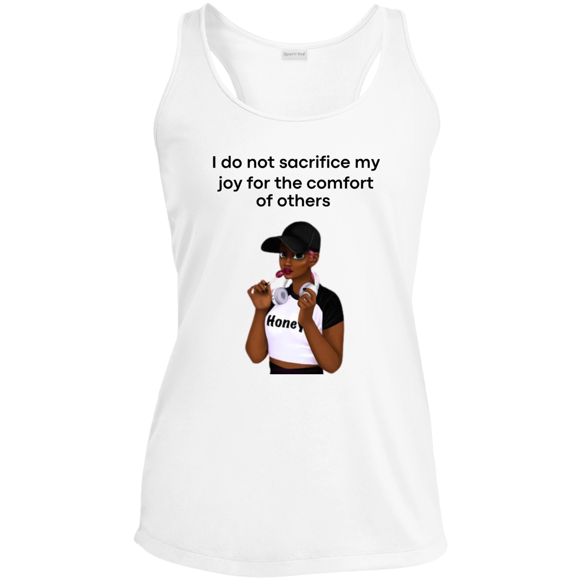I Do Not Sacrifice My Joy Ladies' Performance Racerback Tank