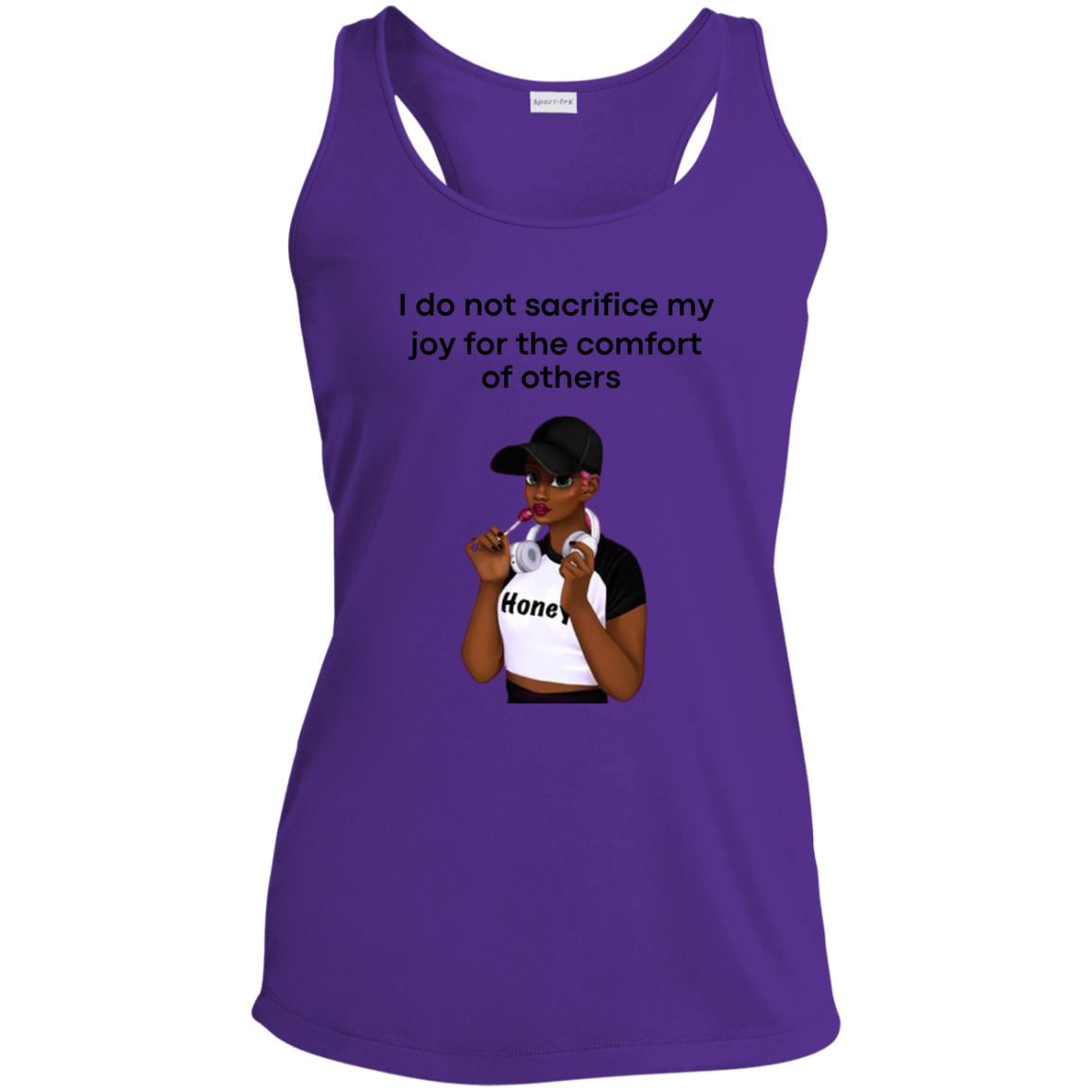 I Do Not Sacrifice My Joy Ladies' Performance Racerback Tank