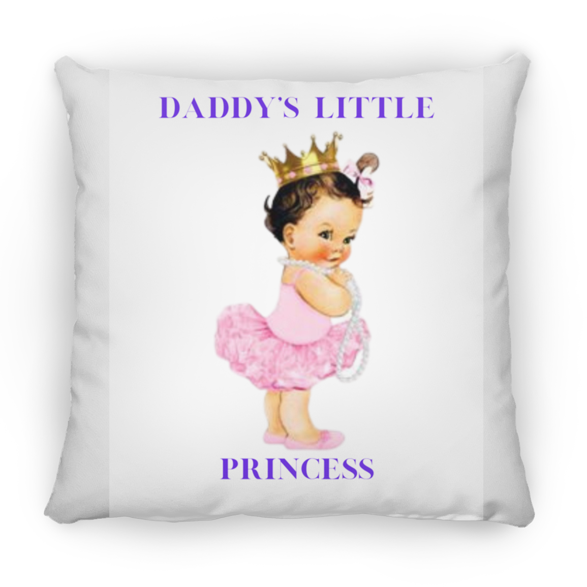 Daddy's Little Girl Large Square Pillow