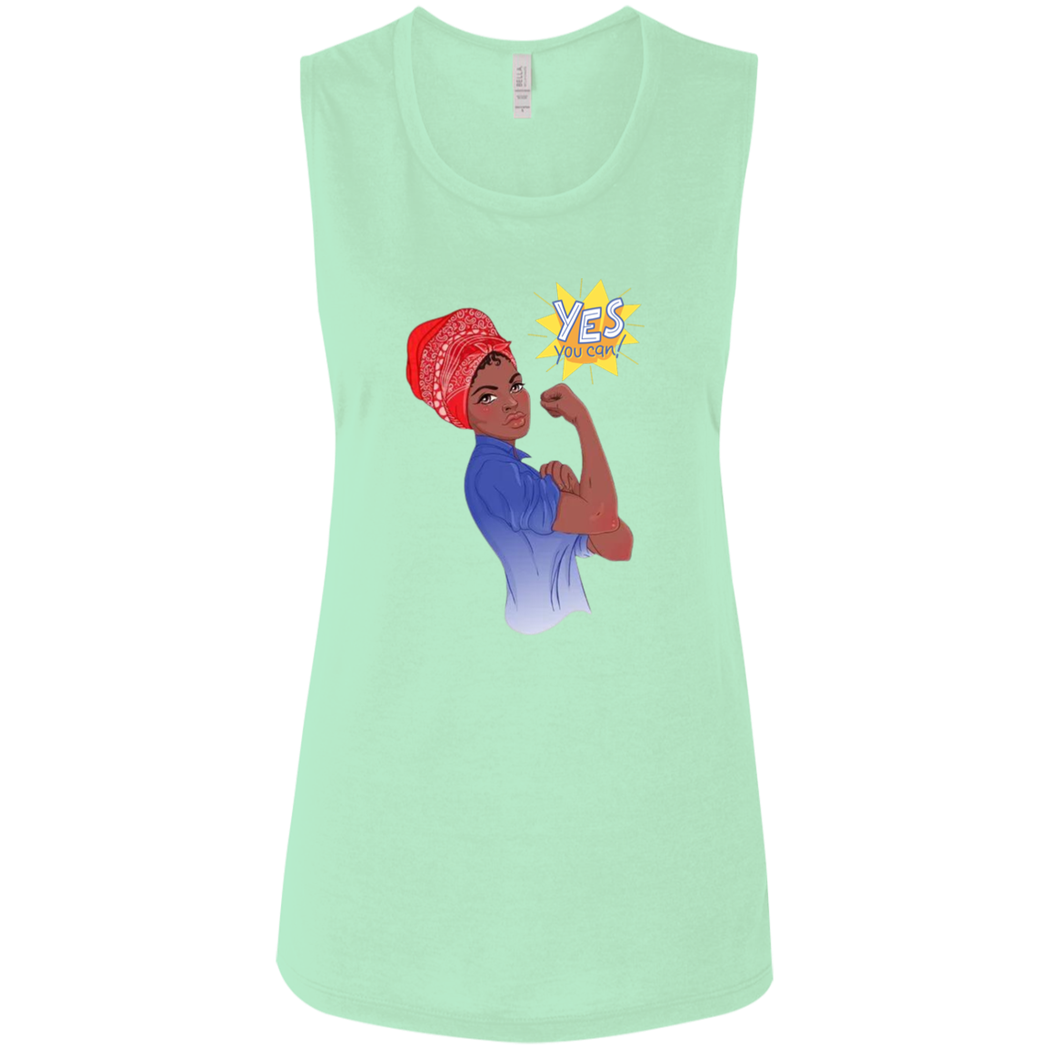 Yes, You Can Ladies' Flowy Muscle Tank