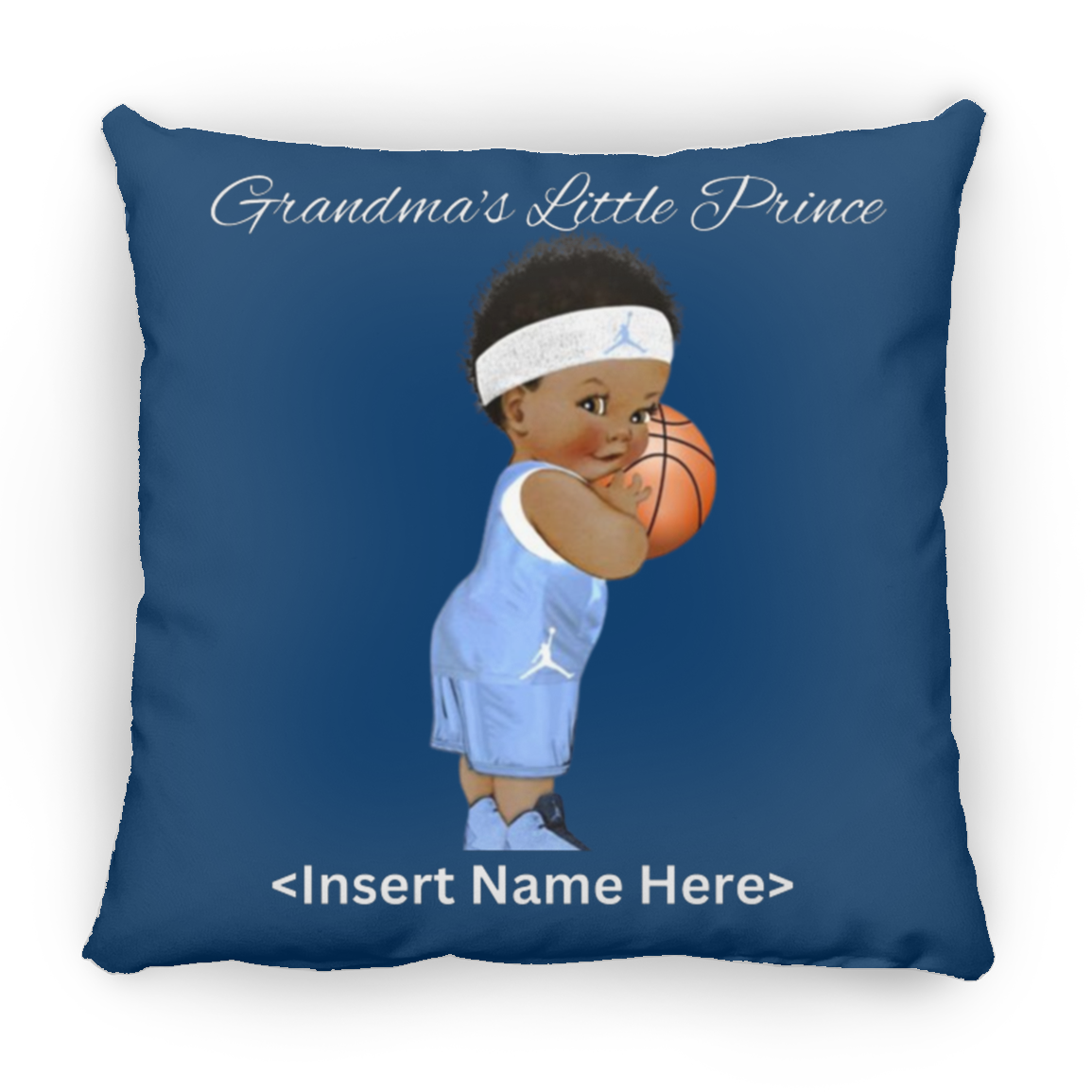 Grandma's Little Prince Large Square Pillow