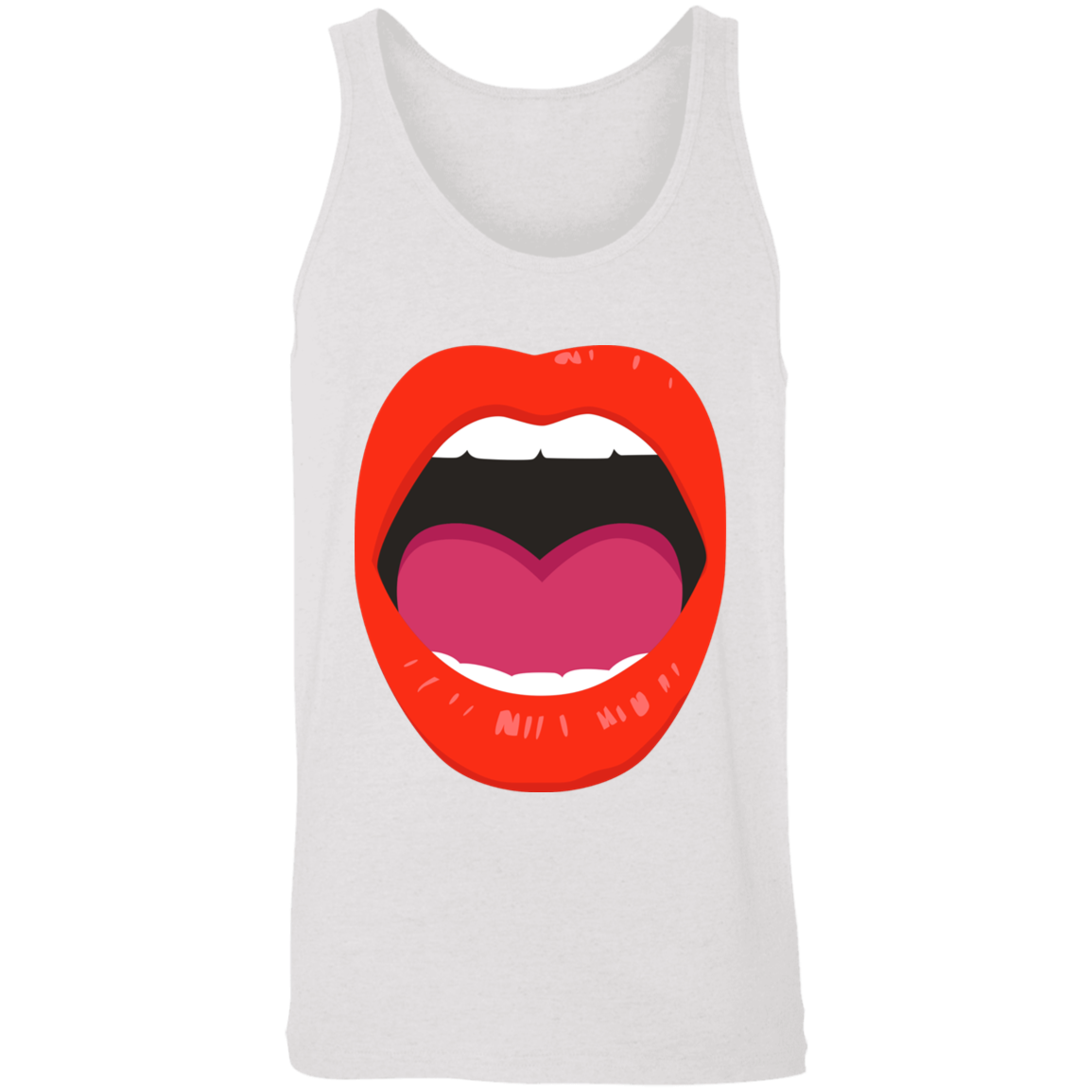Red Lips Unisex Tank