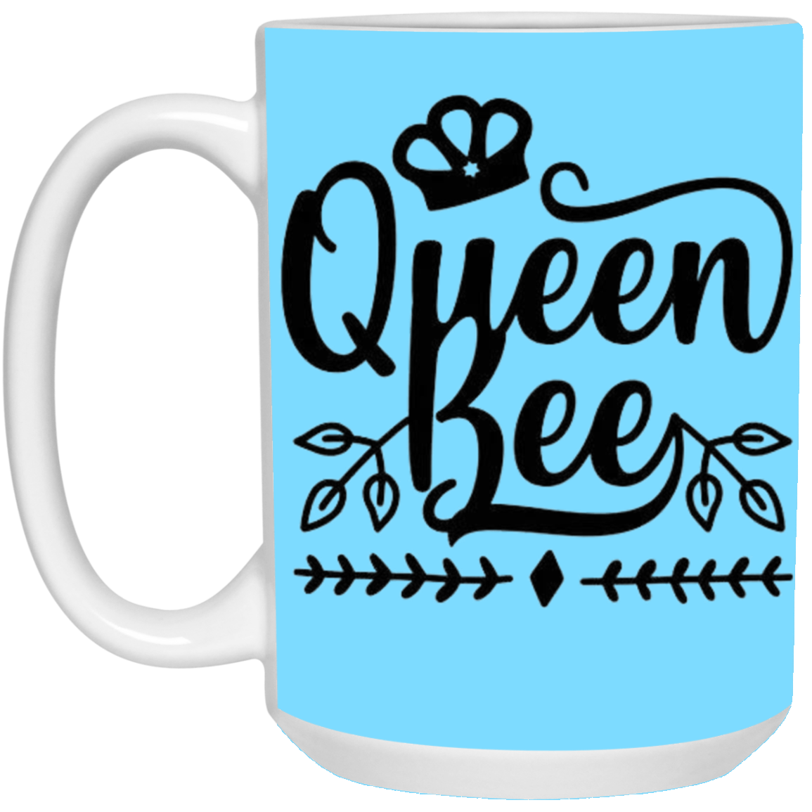 Queen Bee 15 oz. White Mug