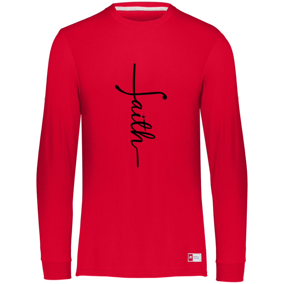 Faith Essential Dri-Power Long Sleeve Tee, Teacher Tee, Women's Shirt, Teacher Shirt, Unisex Fit