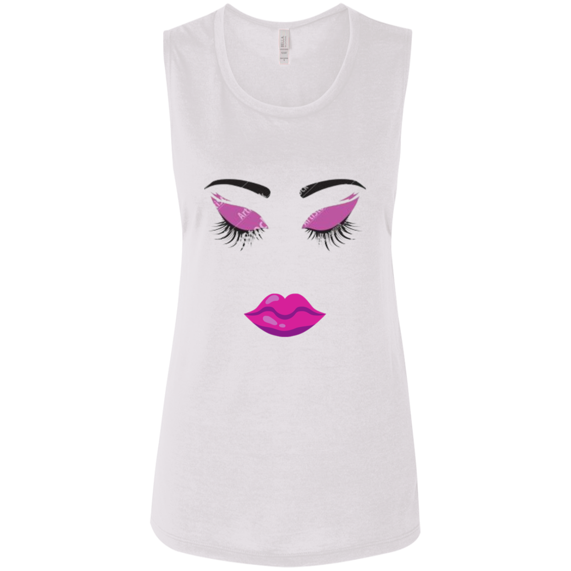 Lady Purple Ladies' Flowy Muscle Tank