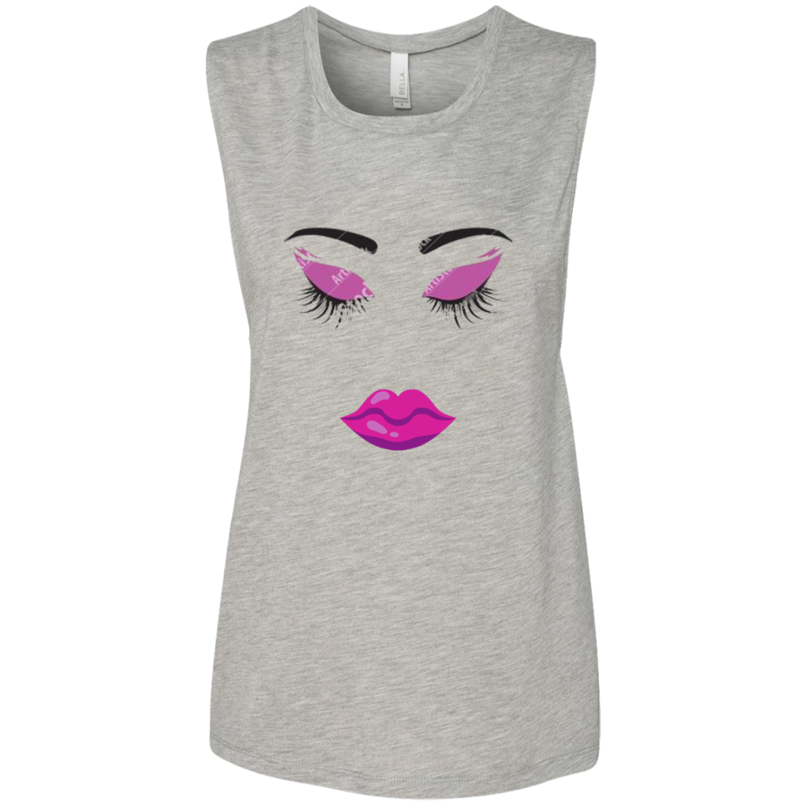 Lady Purple Ladies' Flowy Muscle Tank