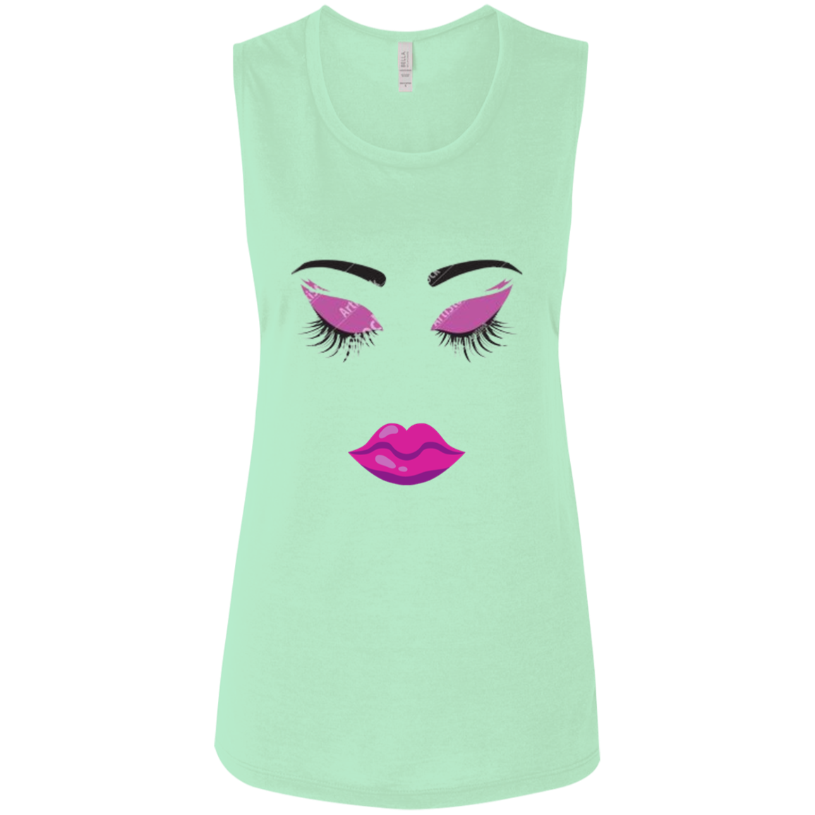 Lady Purple Ladies' Flowy Muscle Tank