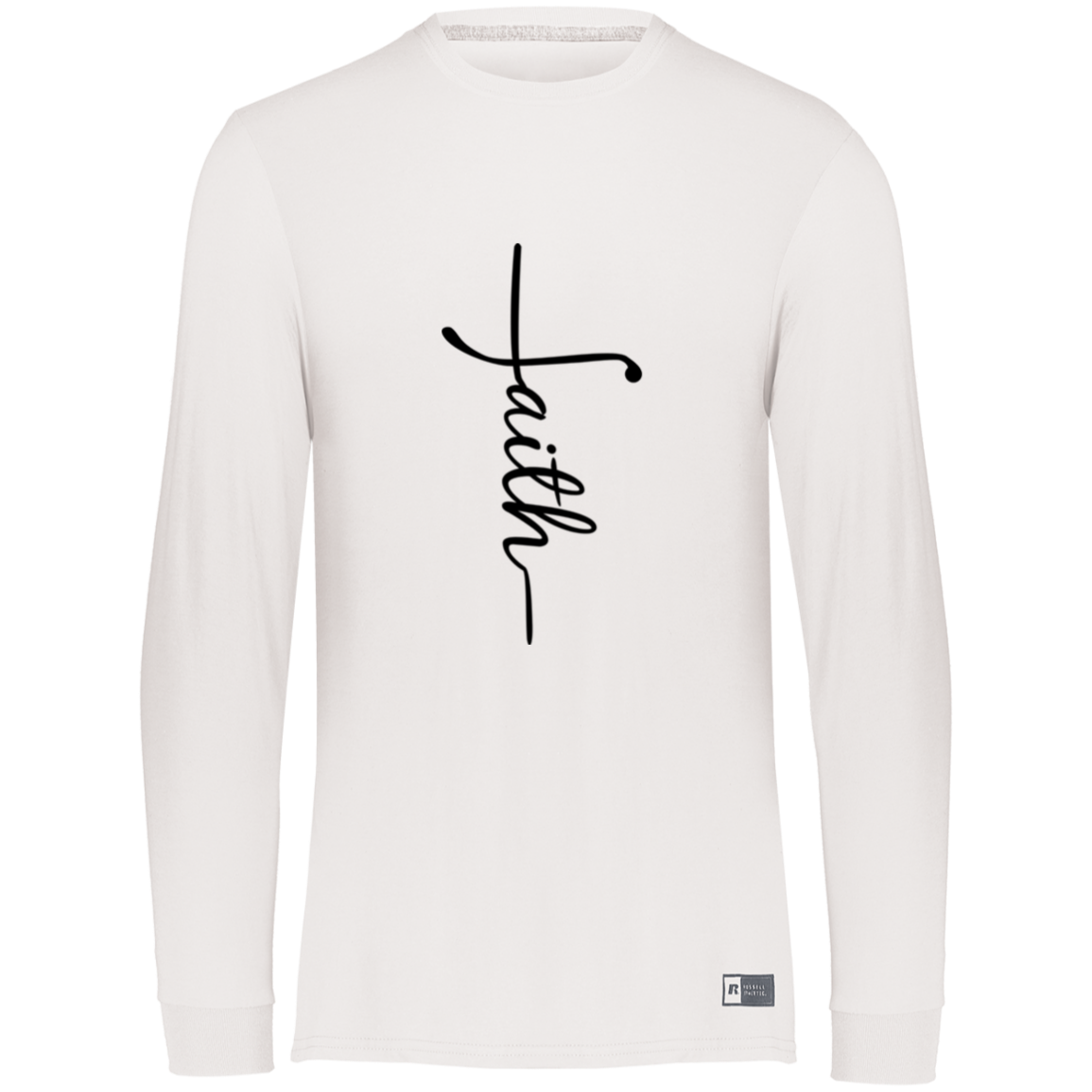 Faith Essential Dri-Power Long Sleeve Tee, Teacher Tee, Women's Shirt, Teacher Shirt, Unisex Fit