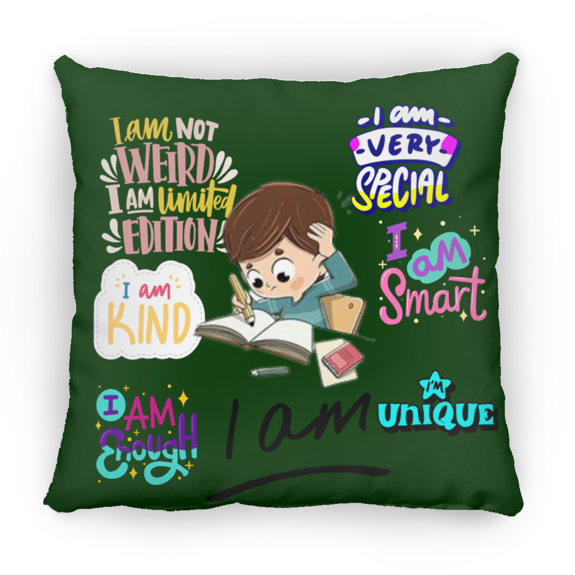 I Am Very Special Large Square Pillow