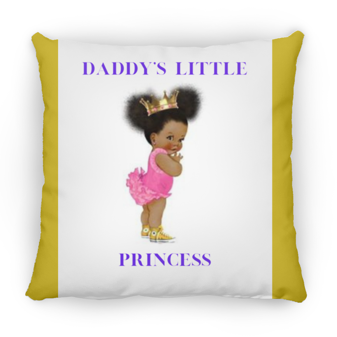 Daddy's Little Girl Large Square Pillow
