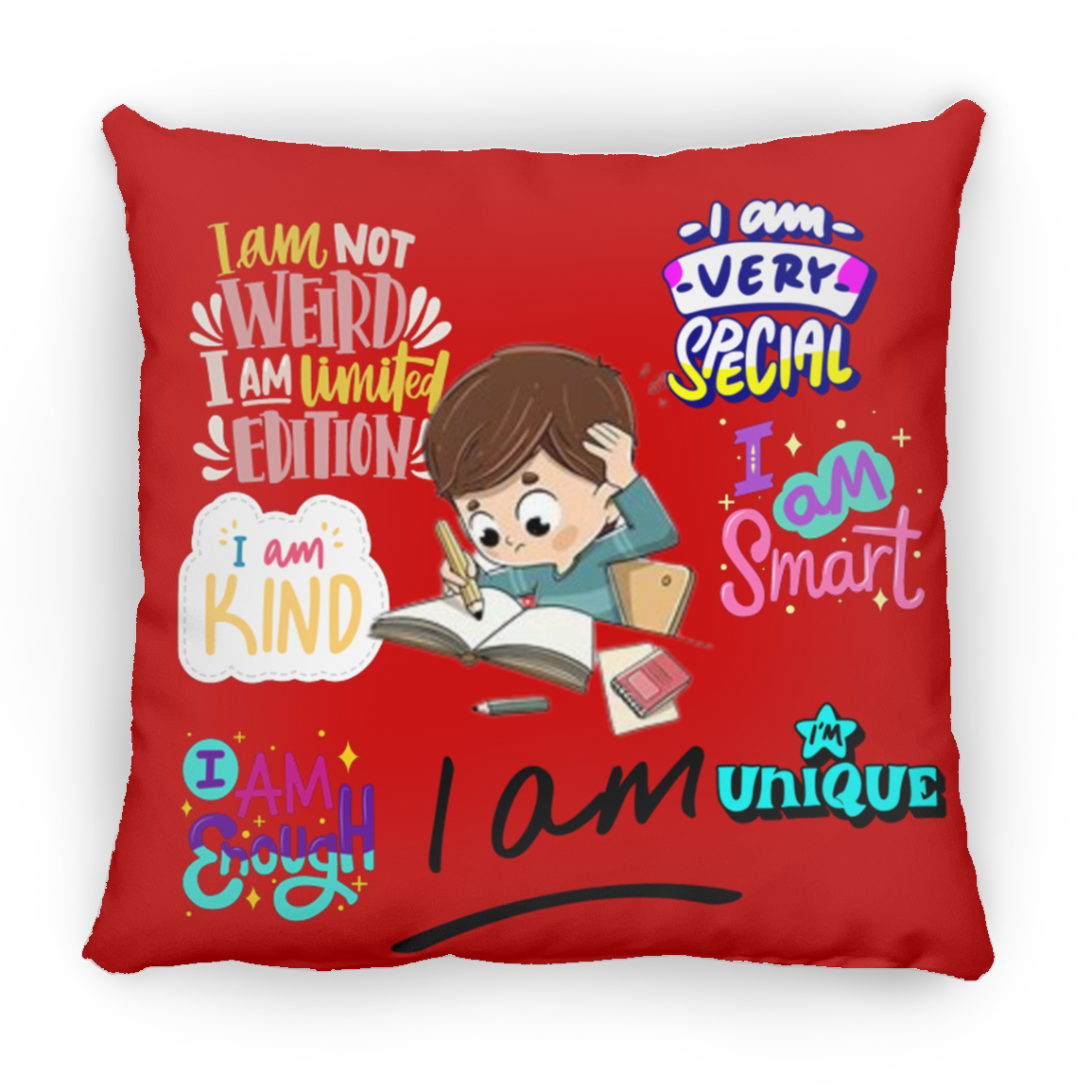 I Am Very Special Large Square Pillow