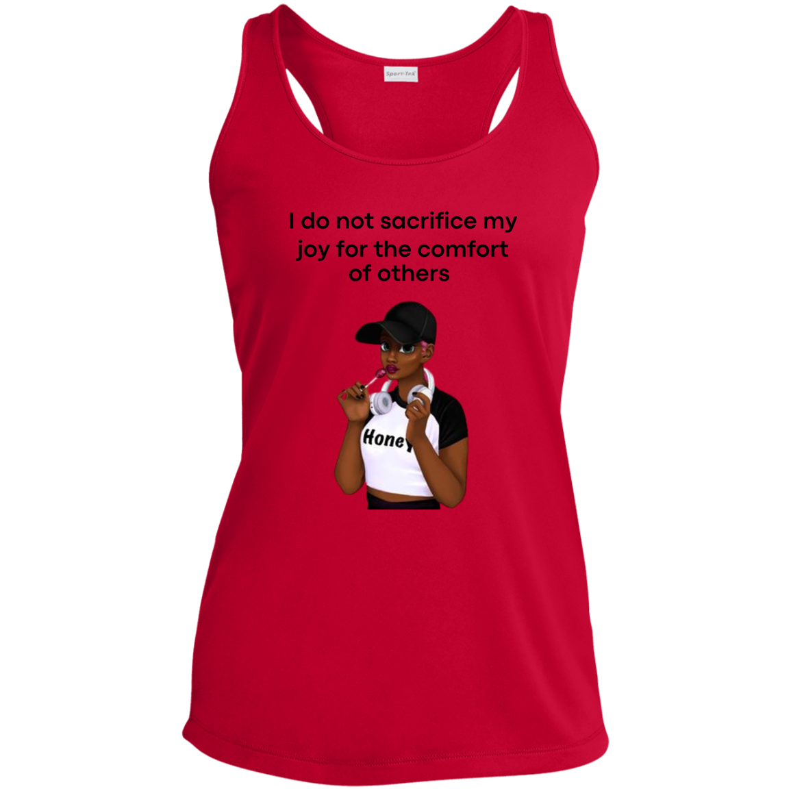I Do Not Sacrifice My Joy Ladies' Performance Racerback Tank