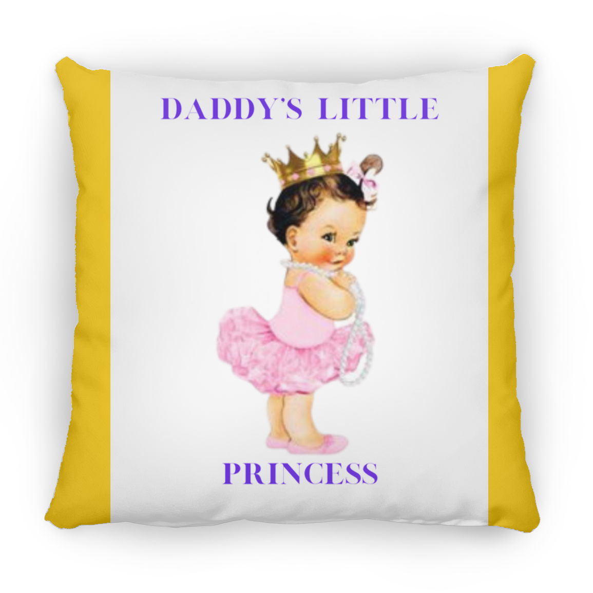 Daddy's Little Girl Large Square Pillow