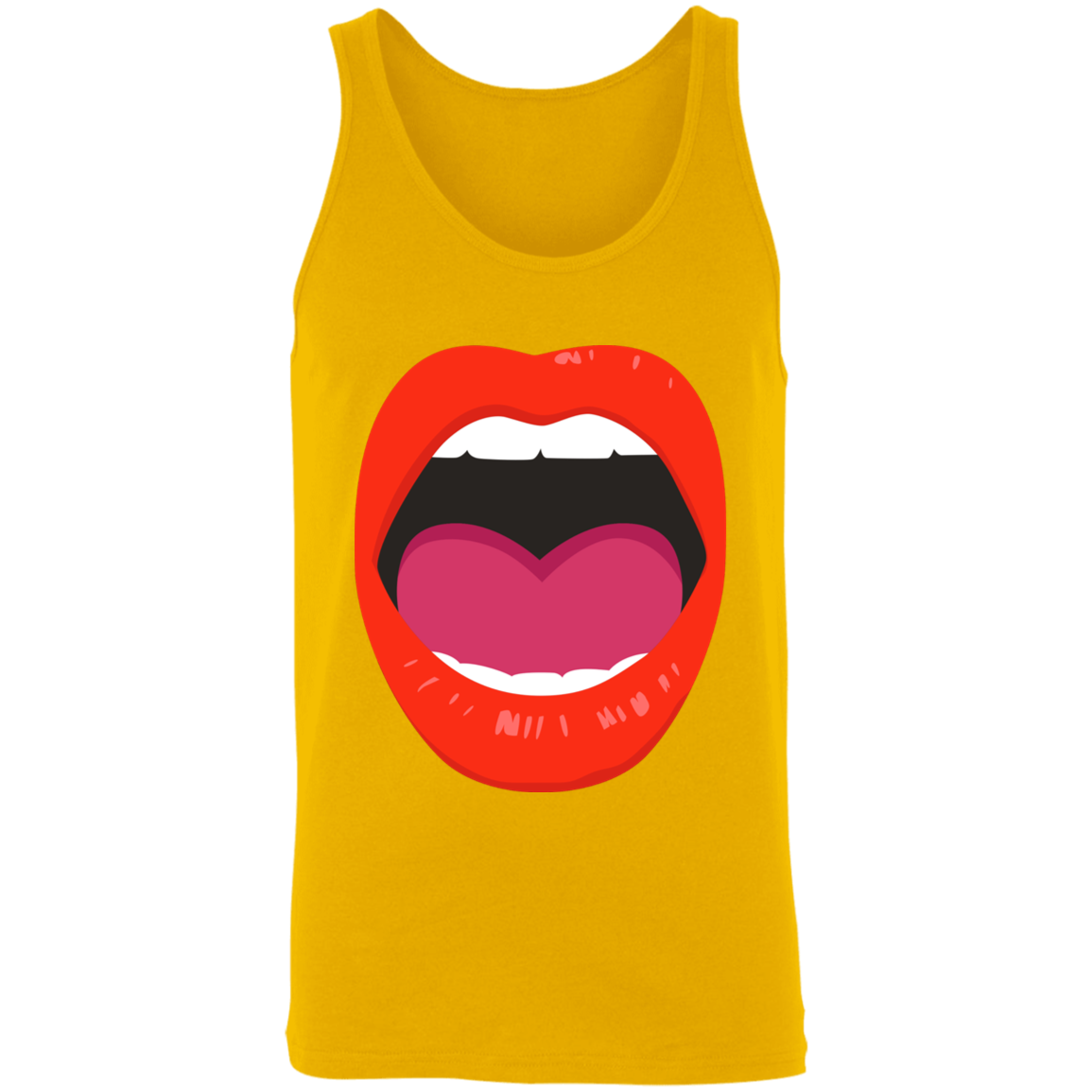 Red Lips Unisex Tank