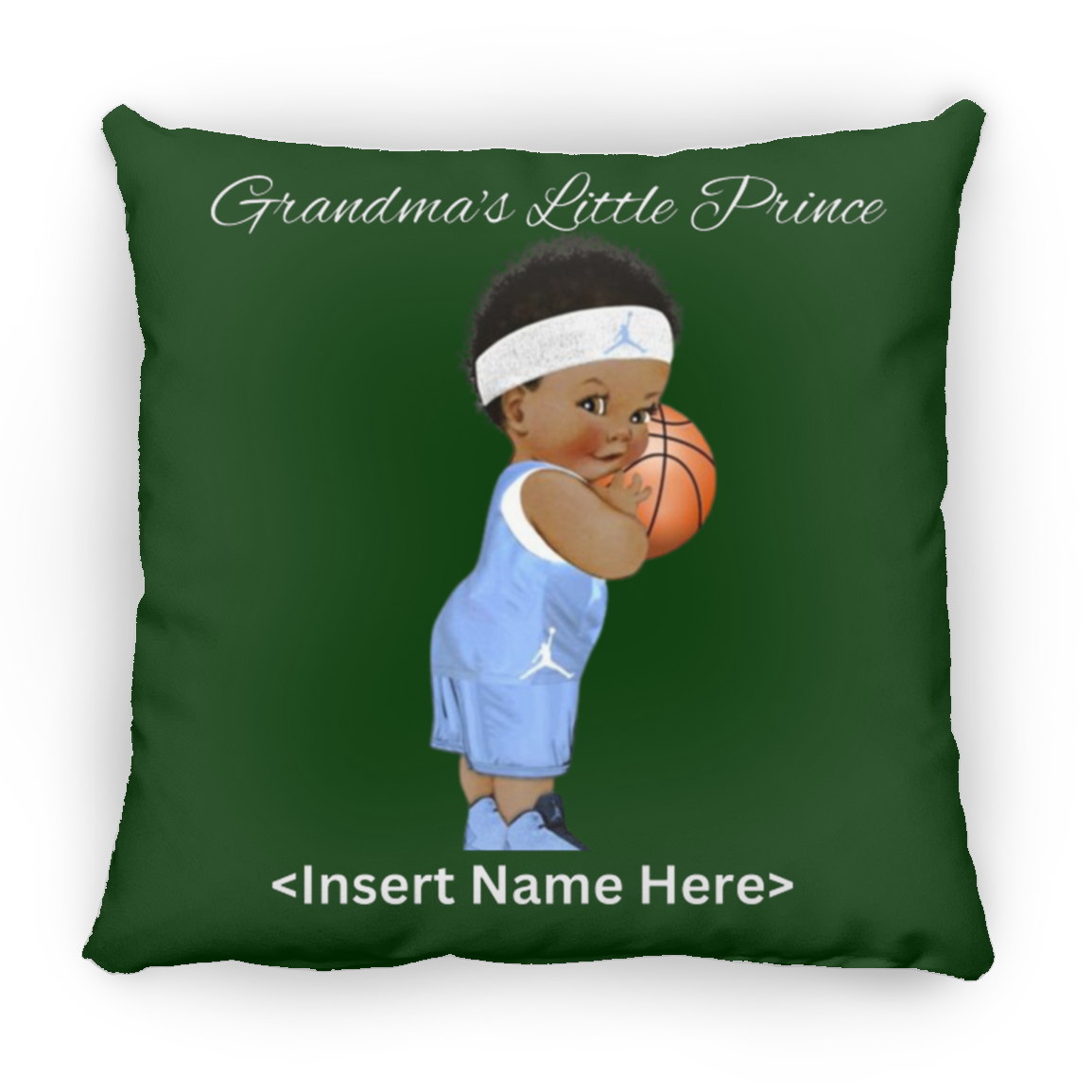 Grandma's Little Prince Large Square Pillow