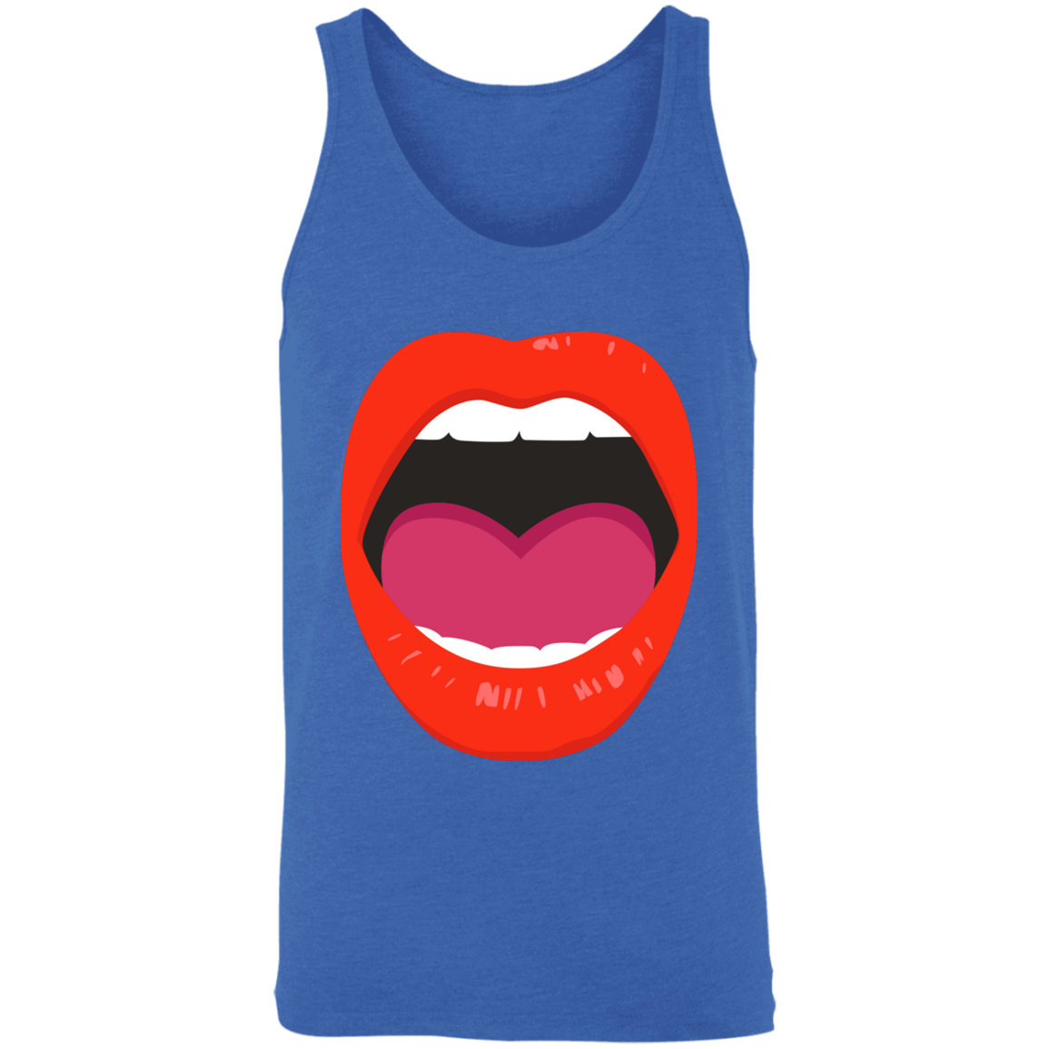 Red Lips Unisex Tank