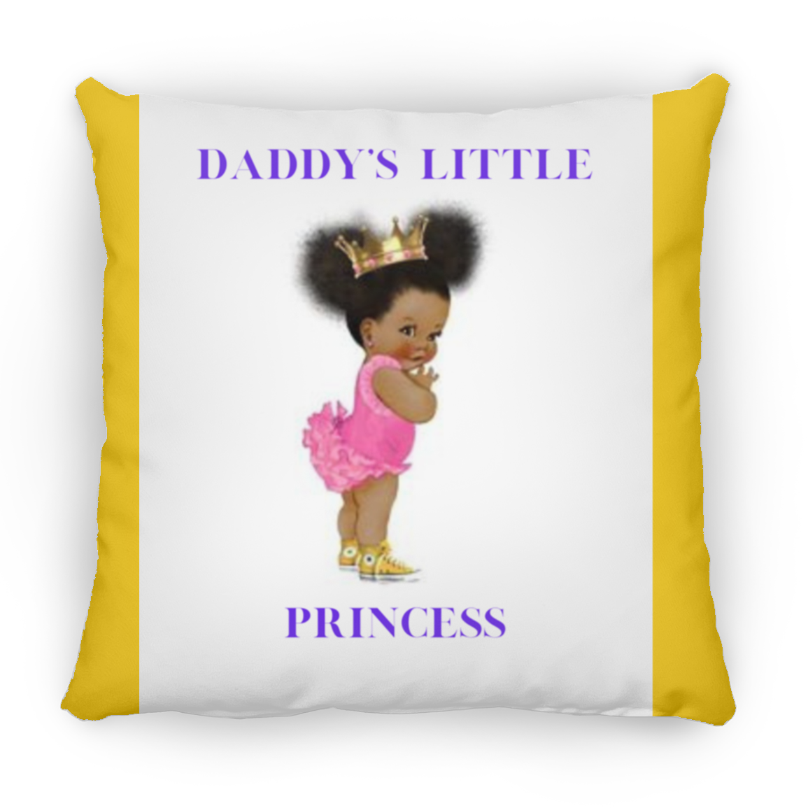 Daddy's Little Girl Large Square Pillow