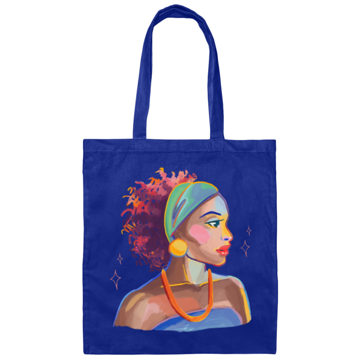 Black Woman Canvas Tote Bag